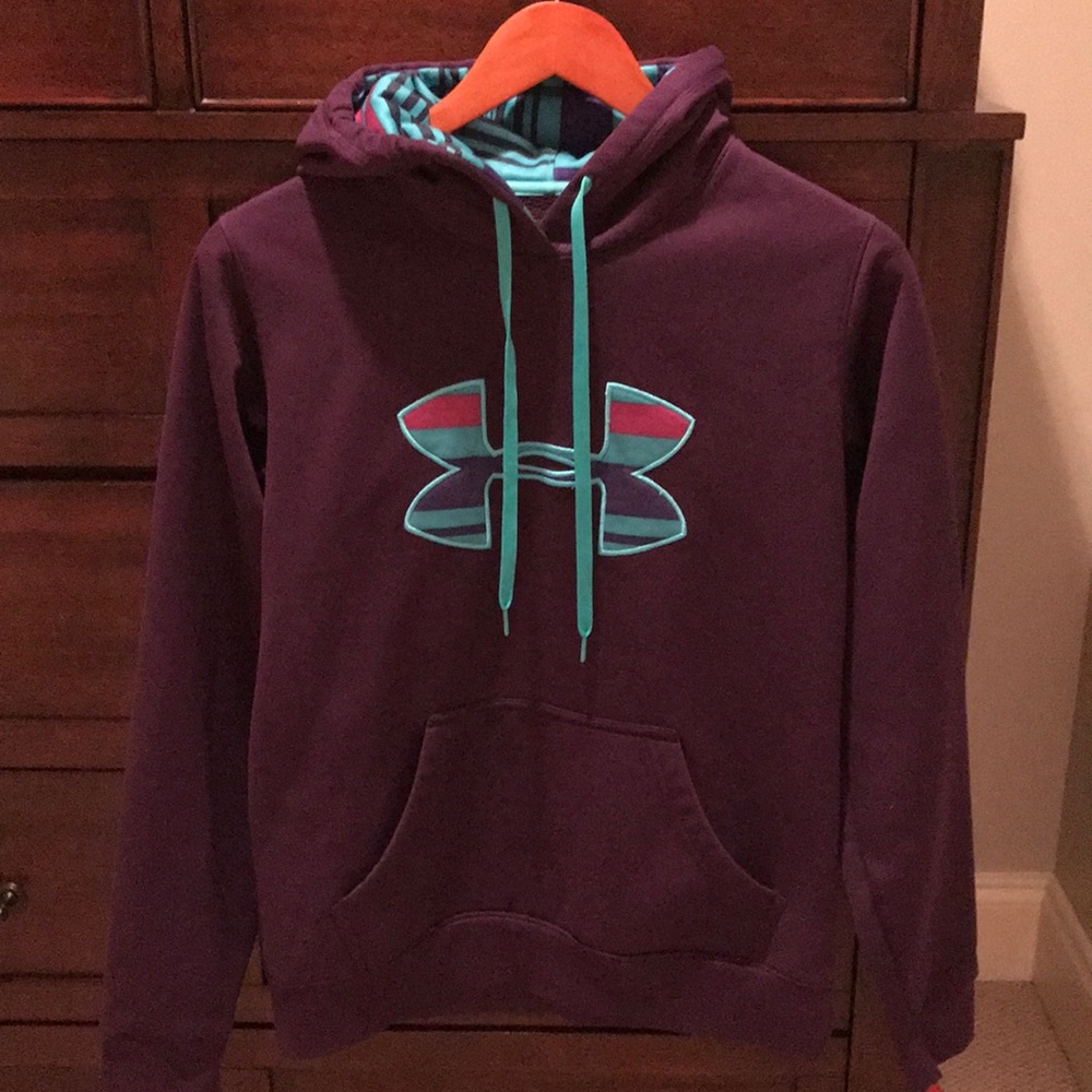 Under Armour hooded sweatshirt.